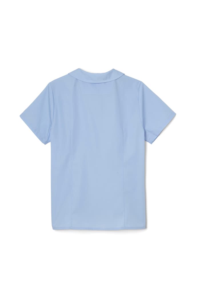 SHORT SLEEVE PETER PAN COLLAR BLOUSE